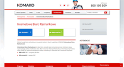 Desktop Screenshot of internetowebiurorachunkowe.komako.pl