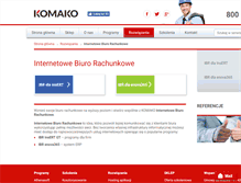 Tablet Screenshot of internetowebiurorachunkowe.komako.pl